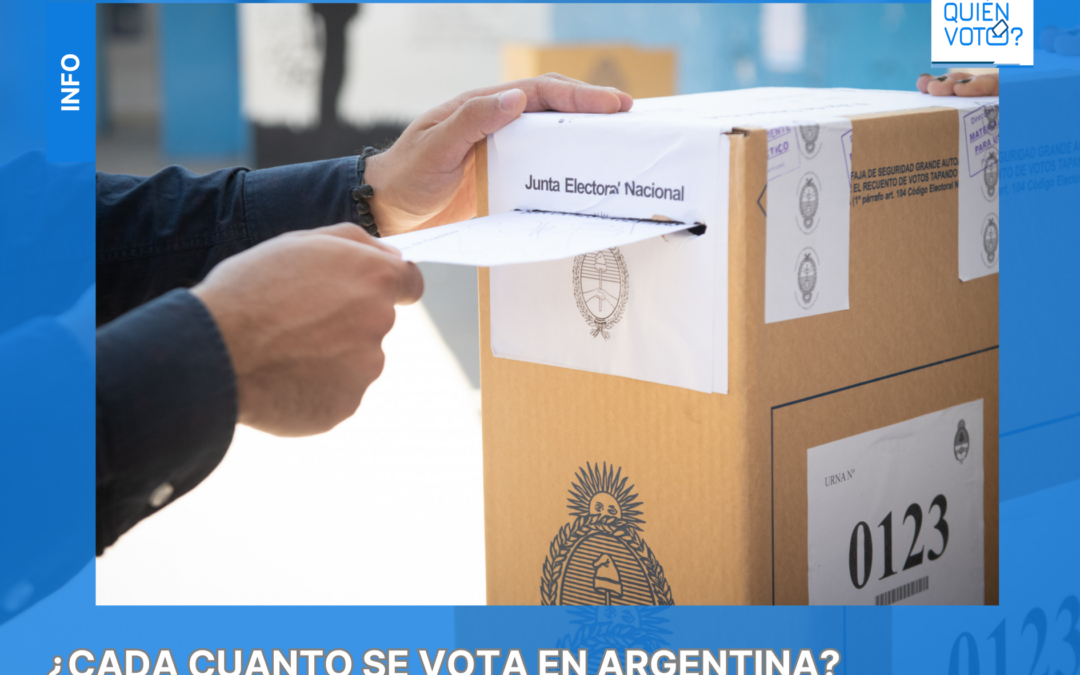 ¿Cada cuánto se vota en Argentina?