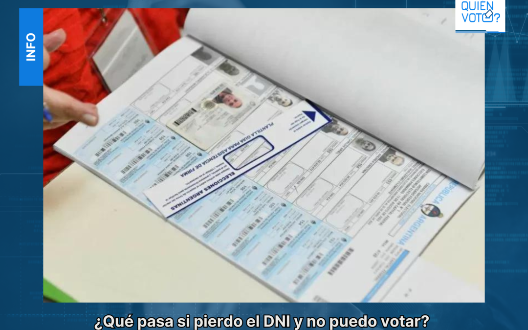 ¿Qué pasa si pierdo el DNI?